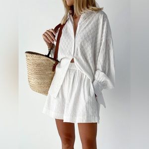 Commense Utility Cover Up Two Piece Shorts Set size XS